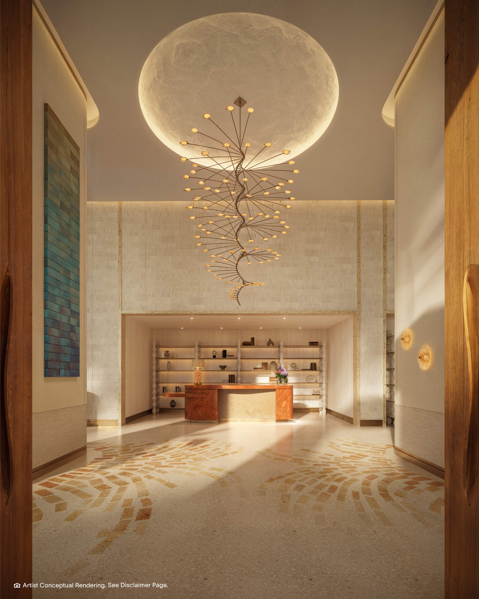 North Tower private residence lobby reception