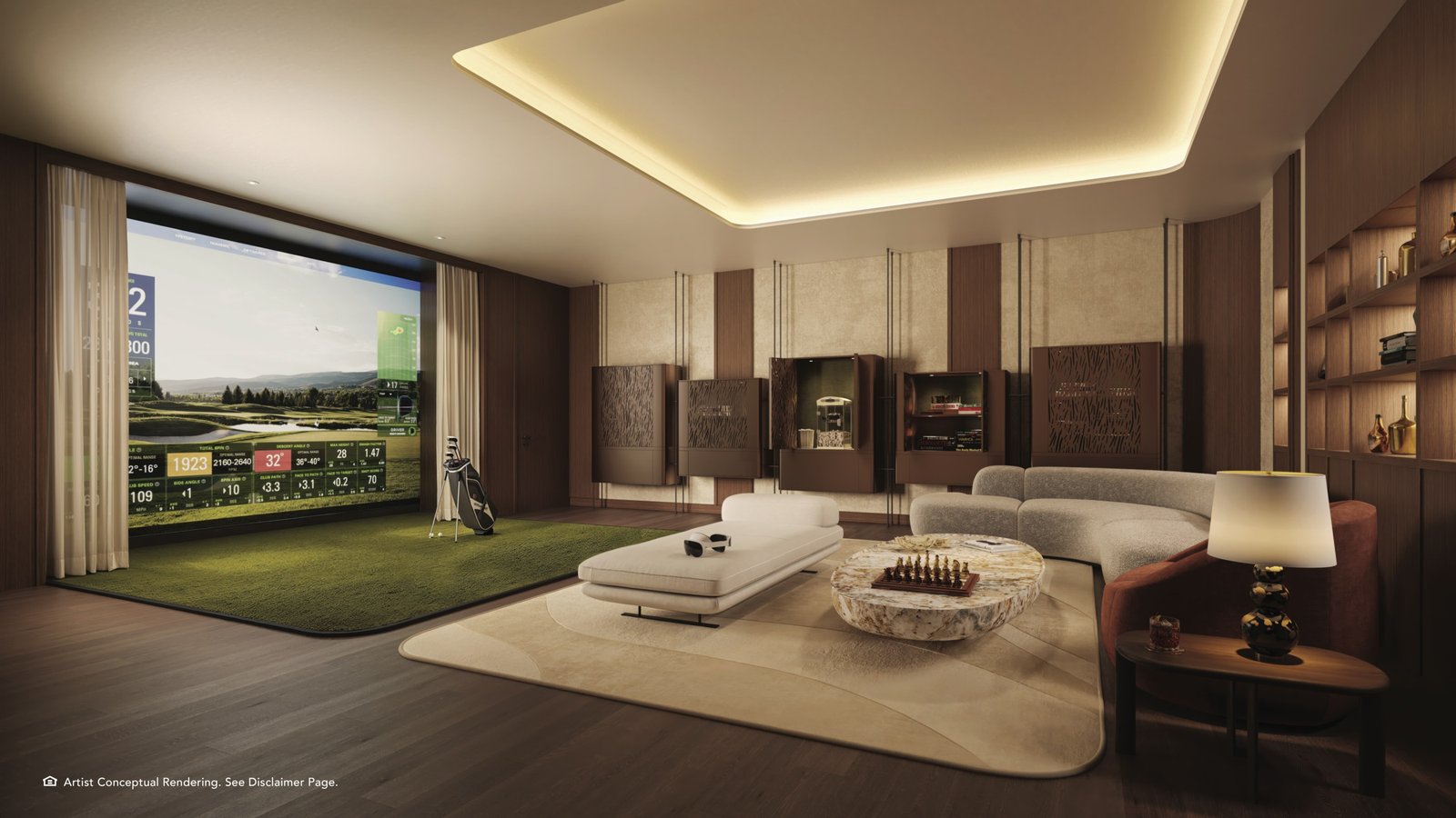 Game room with billiards